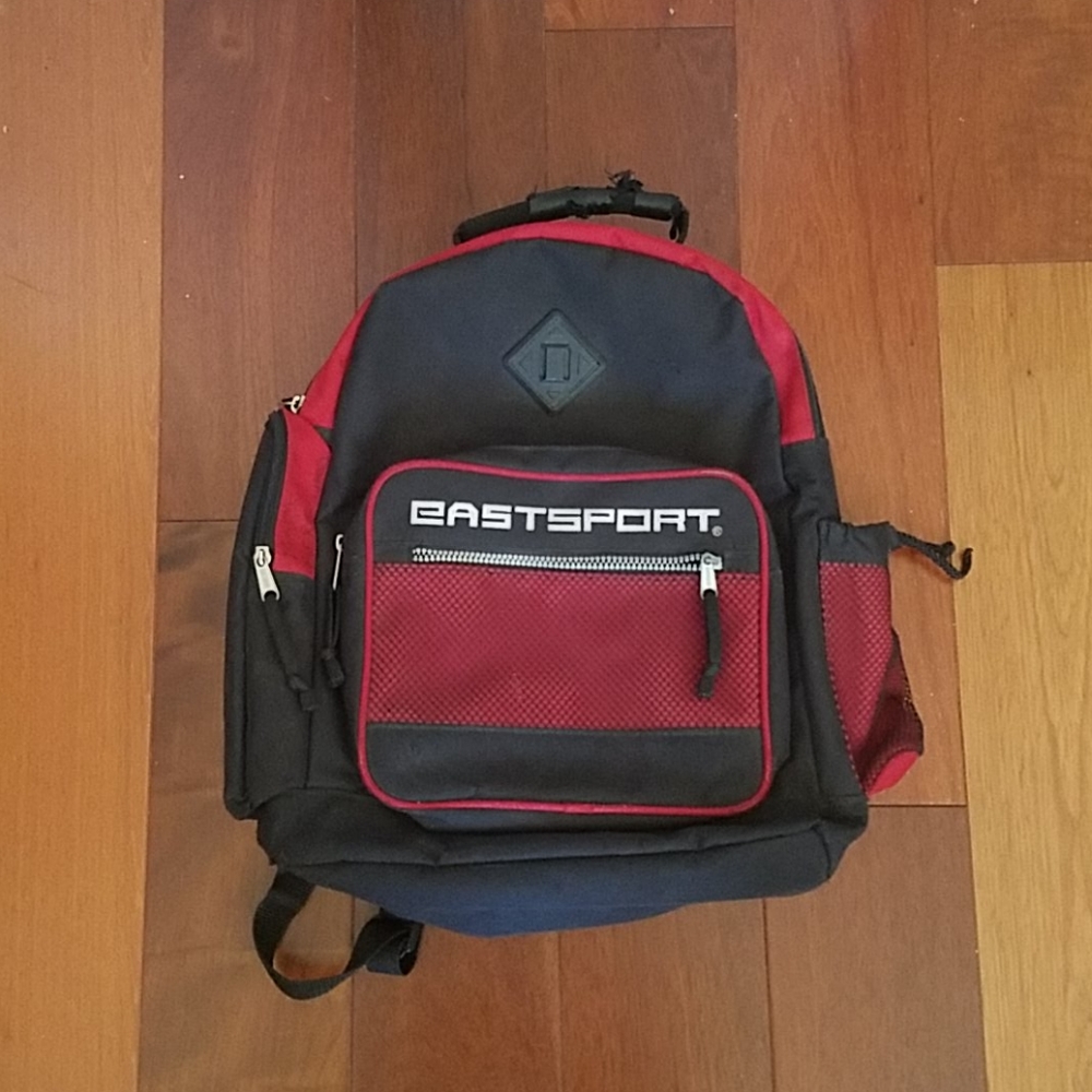 🔴EastSport Black and red backpack. One size.